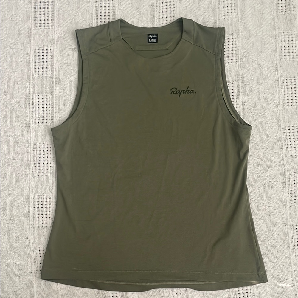 Rapha Trail Tank Women's Sleeveless Top - Olive Green